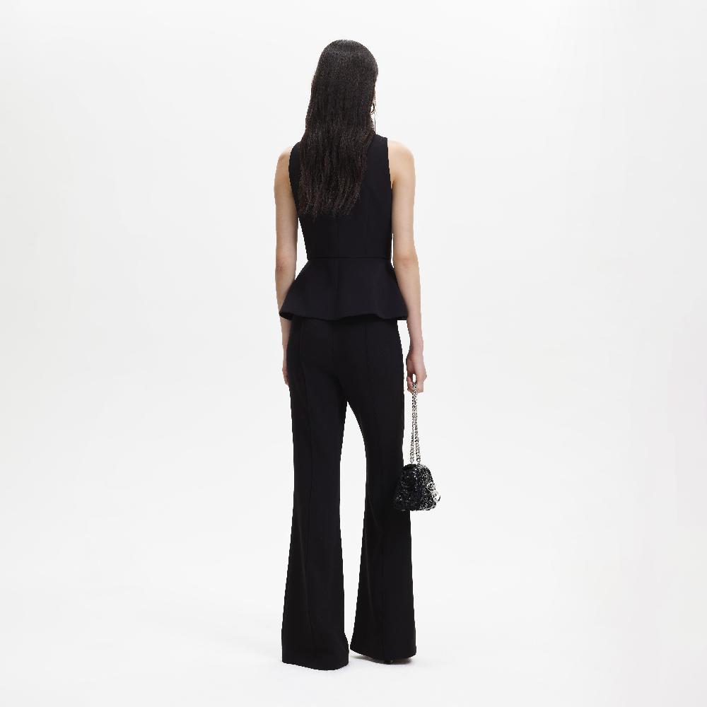 Self Portrait Black Tailored Jumpsuit CLOTHING