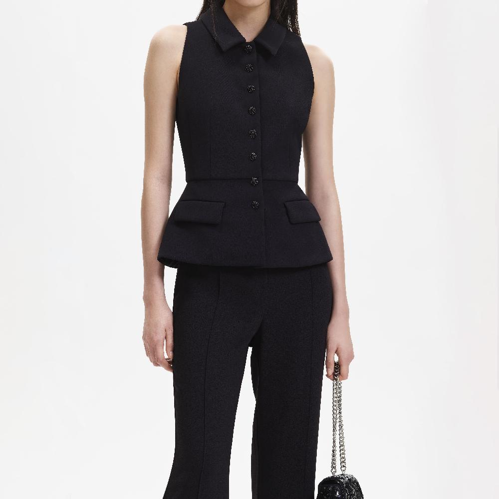 Self Portrait Black Tailored Jumpsuit CLOTHING