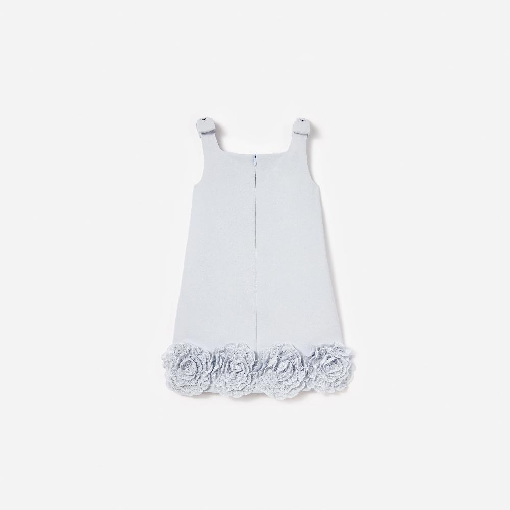 Self Portrait Blue Crepe Flower Dress KIDS