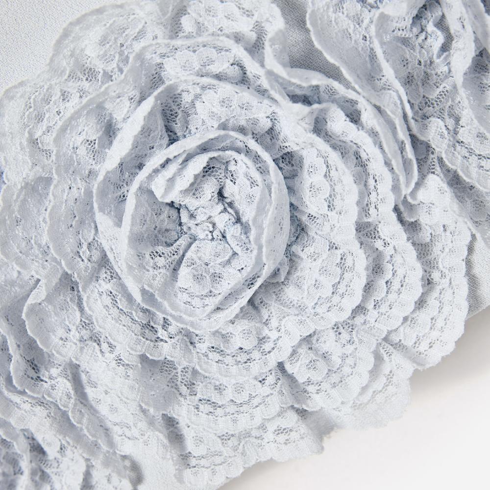 Self Portrait Blue Crepe Flower Dress KIDS