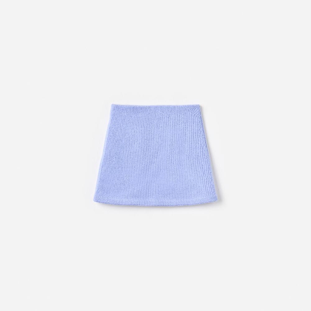 Self Portrait Blue Floral Knit Skirt KIDS