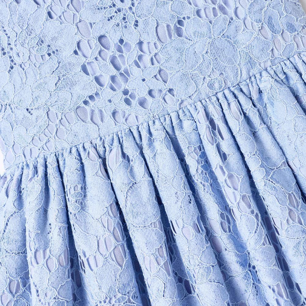 Self Portrait Blue Floral Lace Dress KIDS