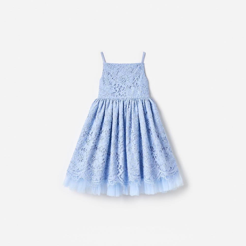 self portrait Blue Floral Lace Dress KIDS