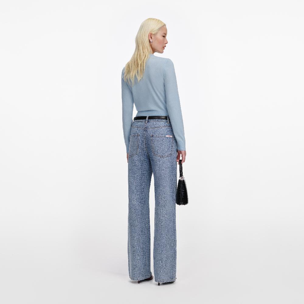 Self Portrait Blue Rose Wool Jumper CLOTHING