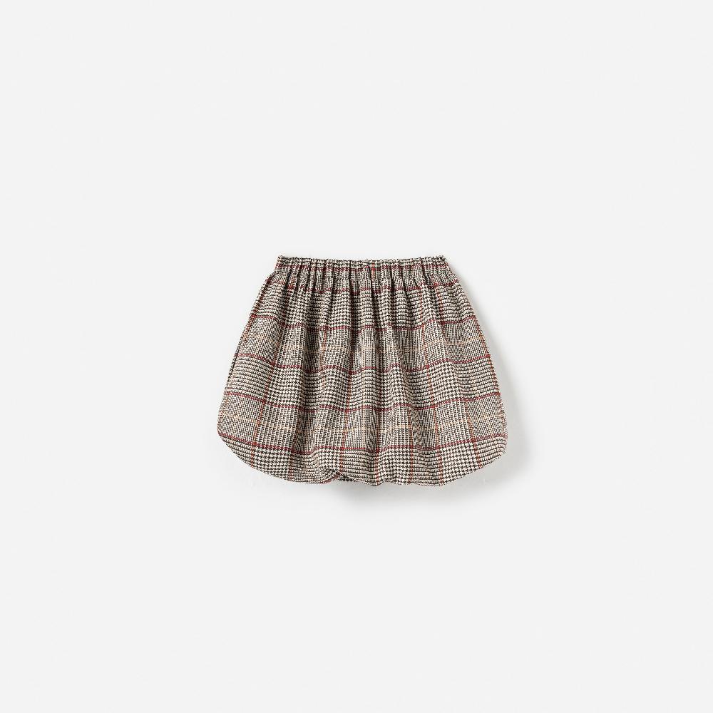 Self Portrait Brown Check Skirt KIDS