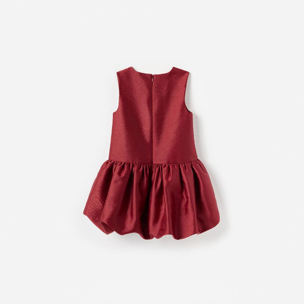 Self Portrait Burgundy Taffeta Dress KIDS