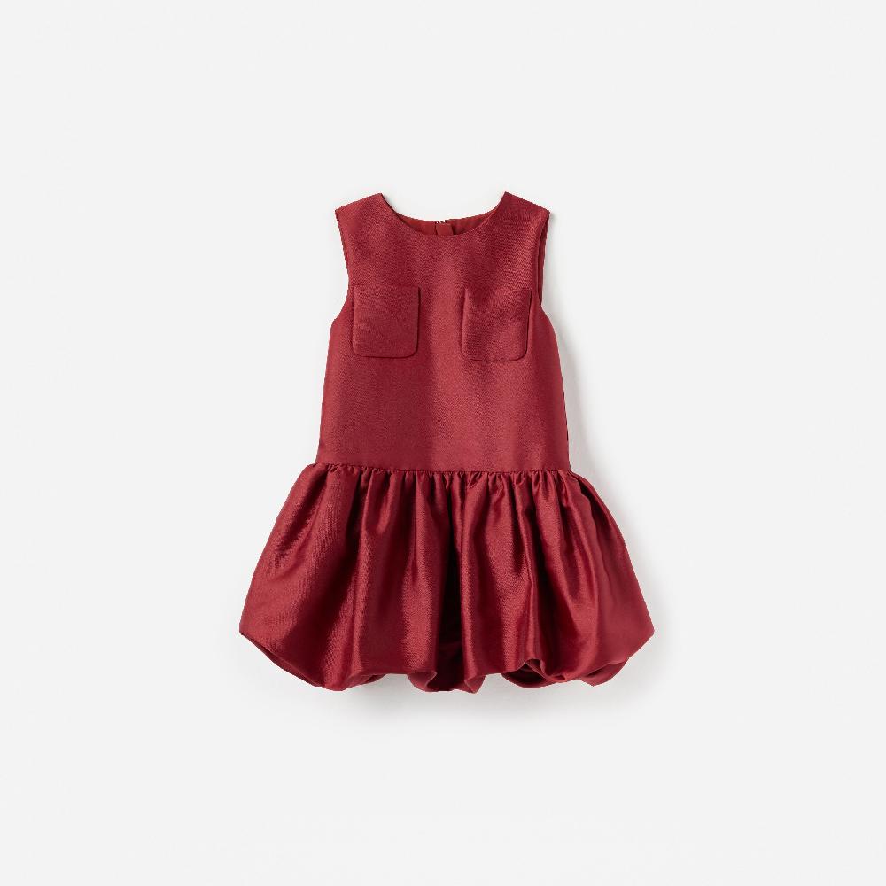 self portrait Burgundy Taffeta Dress KIDS