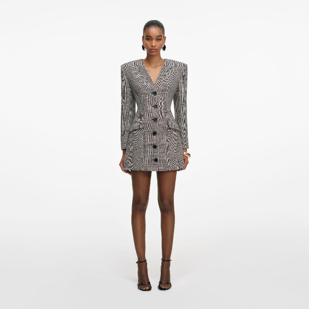 self portrait Check Blazer Mini Dress CLOTHING