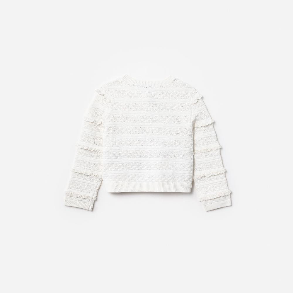 Self Portrait Cream Cherry Motif Cardigan KIDS