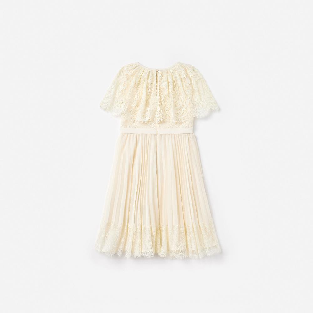 Self Portrait Cream Lace Cape Dress KIDS