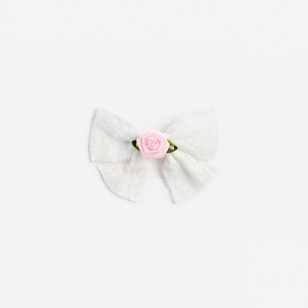 self portrait Cream Large Lace Bow Hair Clip KIDS