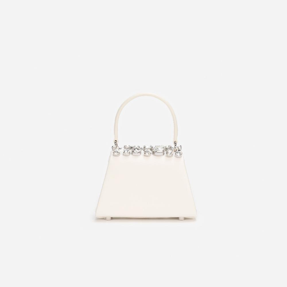 Self Portrait Cream Multi Crystal Mini Bag BAGS