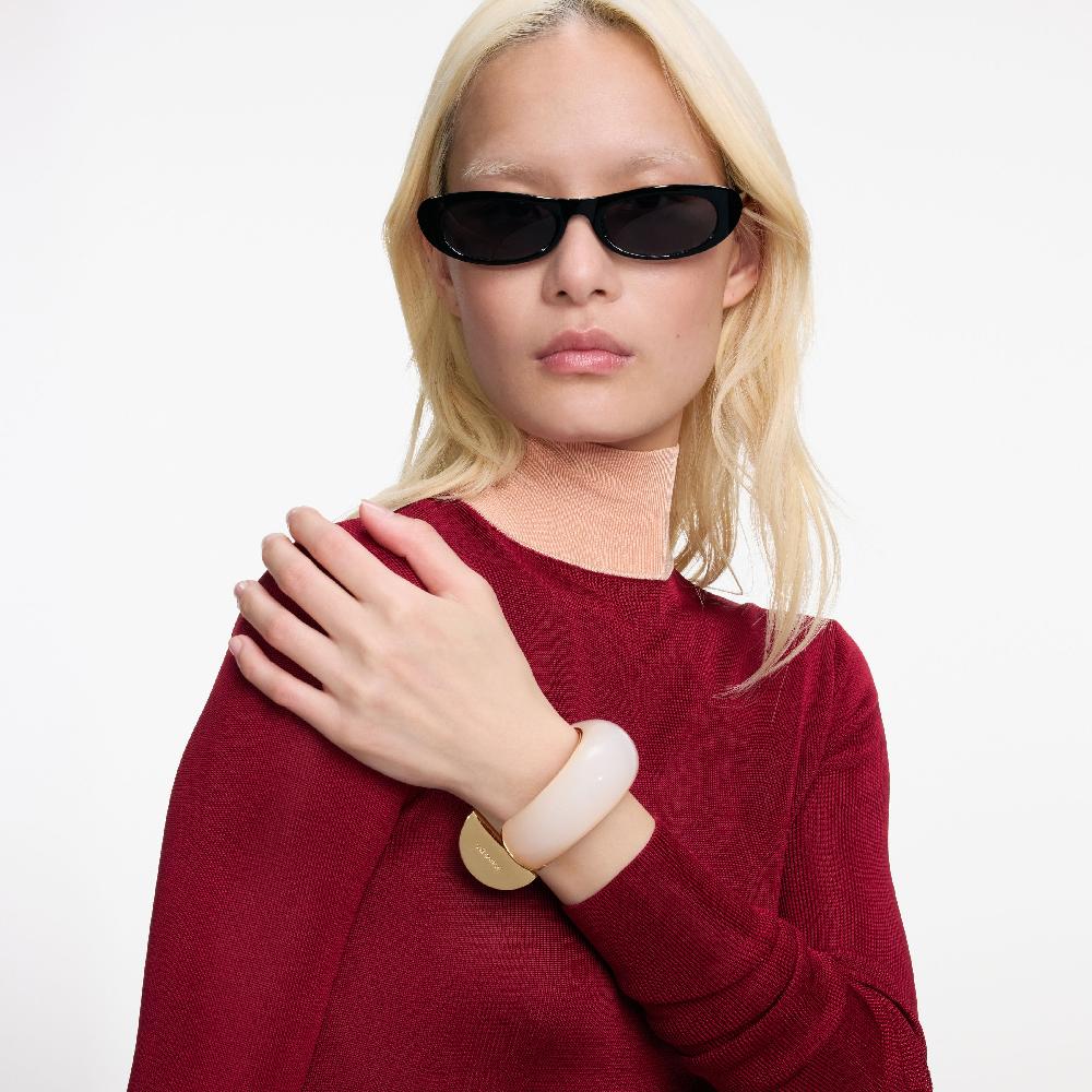 Self Portrait Cream Resin Cuff JEWELLERY