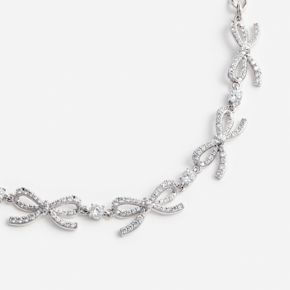 Self Portrait Crystal Bow Bracelet JEWELLERY