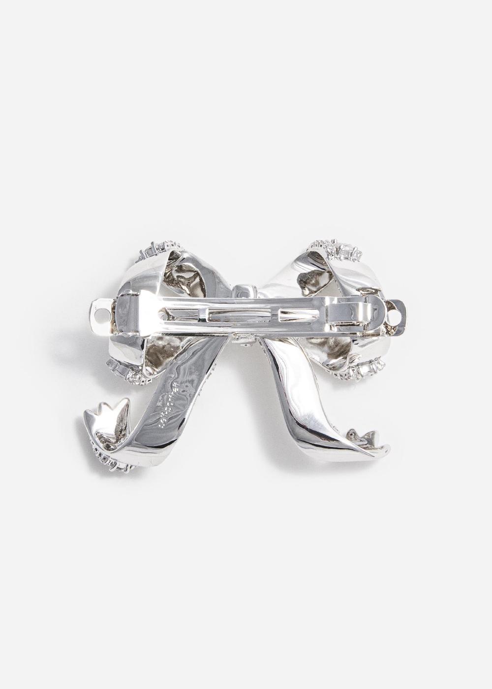 Self Portrait Crystal Bow Hair Clip JEWELLERY