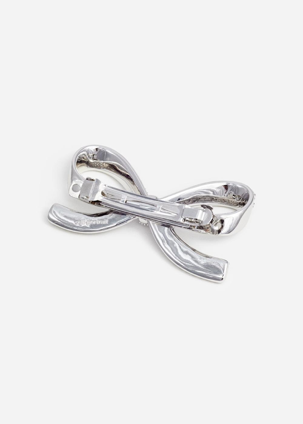 Self Portrait Crystal Bow Hairclip JEWELLERY