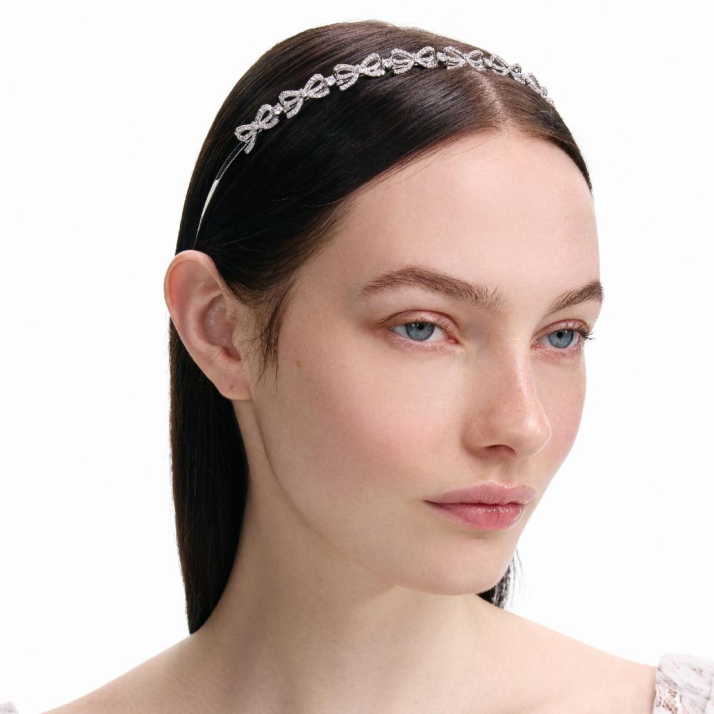 Self Portrait Crystal Bow Headband JEWELLERY