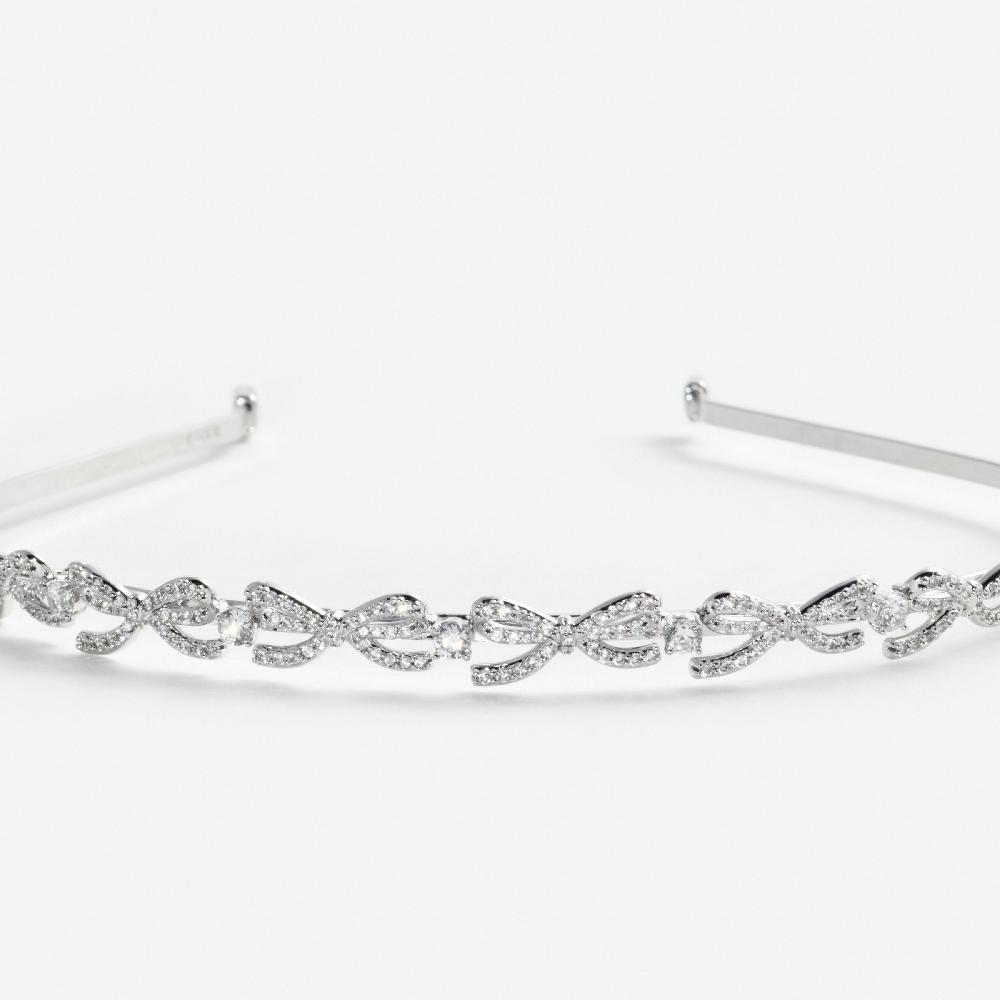 Self Portrait Crystal Bow Headband JEWELLERY