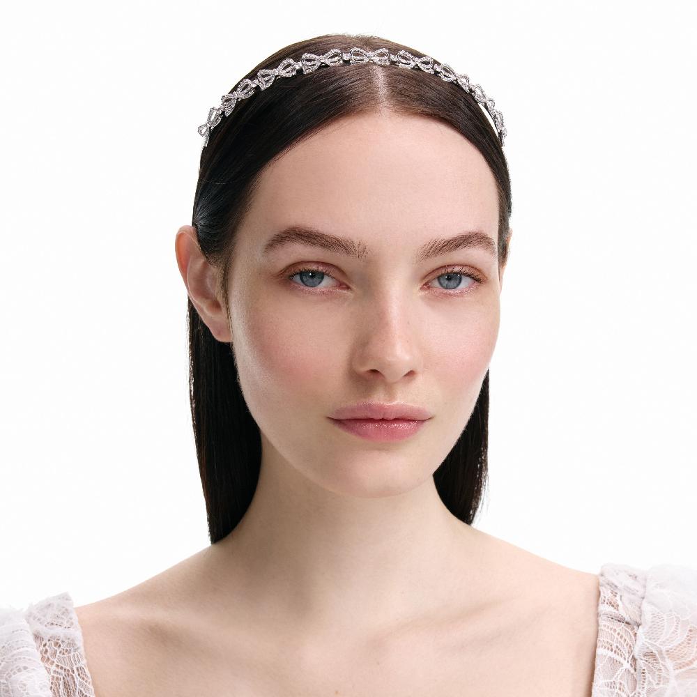 Self Portrait Crystal Bow Headband JEWELLERY