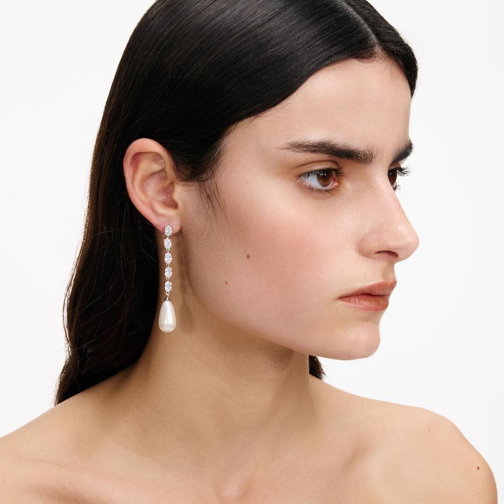 Self Portrait Crystal Droplet Earrings JEWELLERY