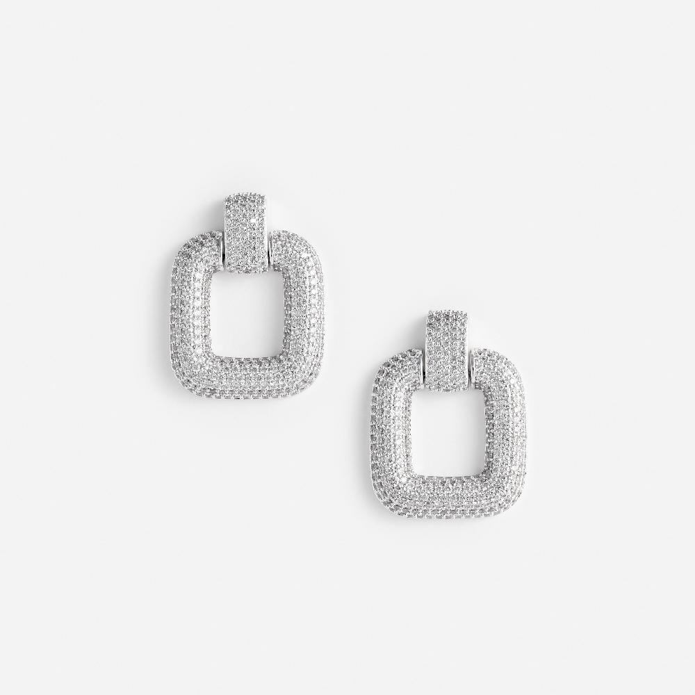 self portrait Crystal Knocker Earrings JEWELLERY