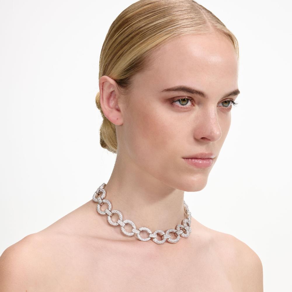 Self Portrait Crystal Link Choker JEWELLERY