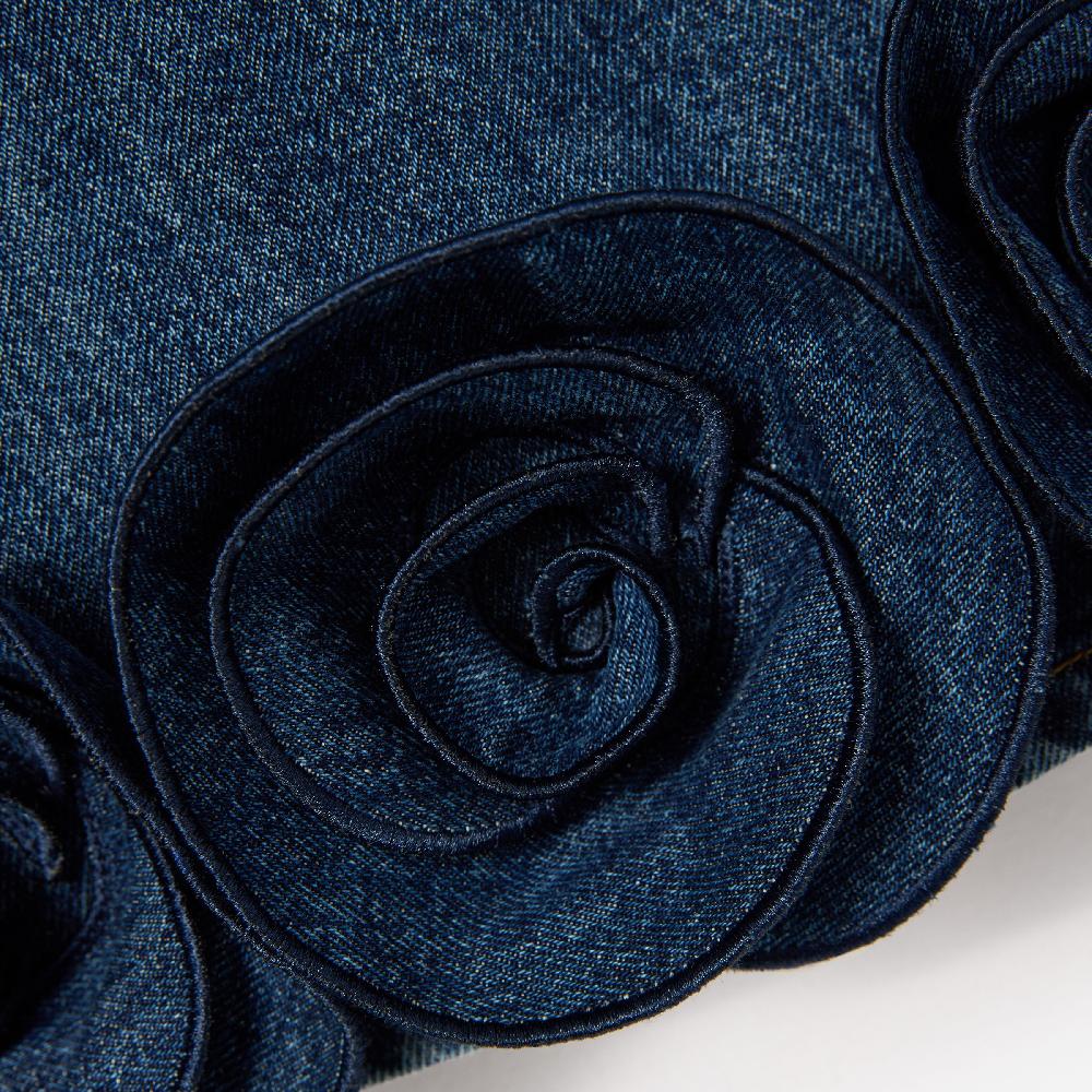 Self Portrait Denim Flower Dress KIDS