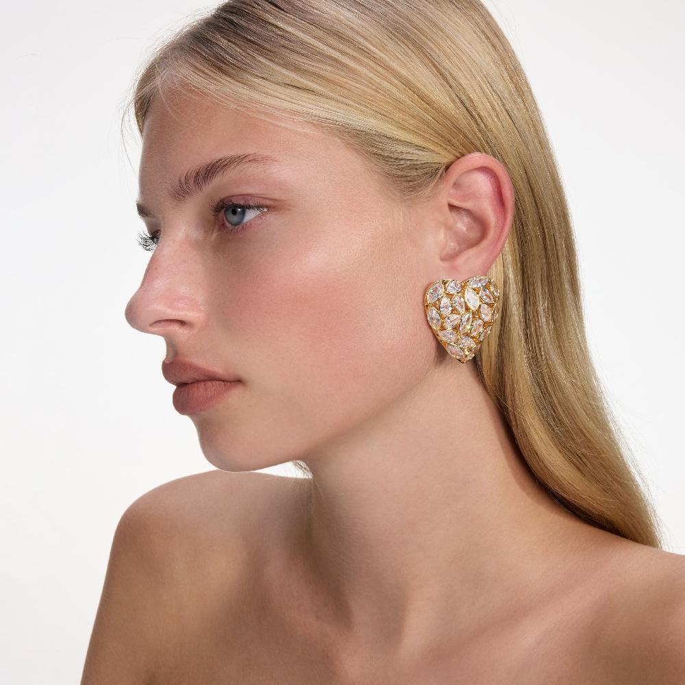 Self Portrait Embellished Heart Earrings JEWELLERY