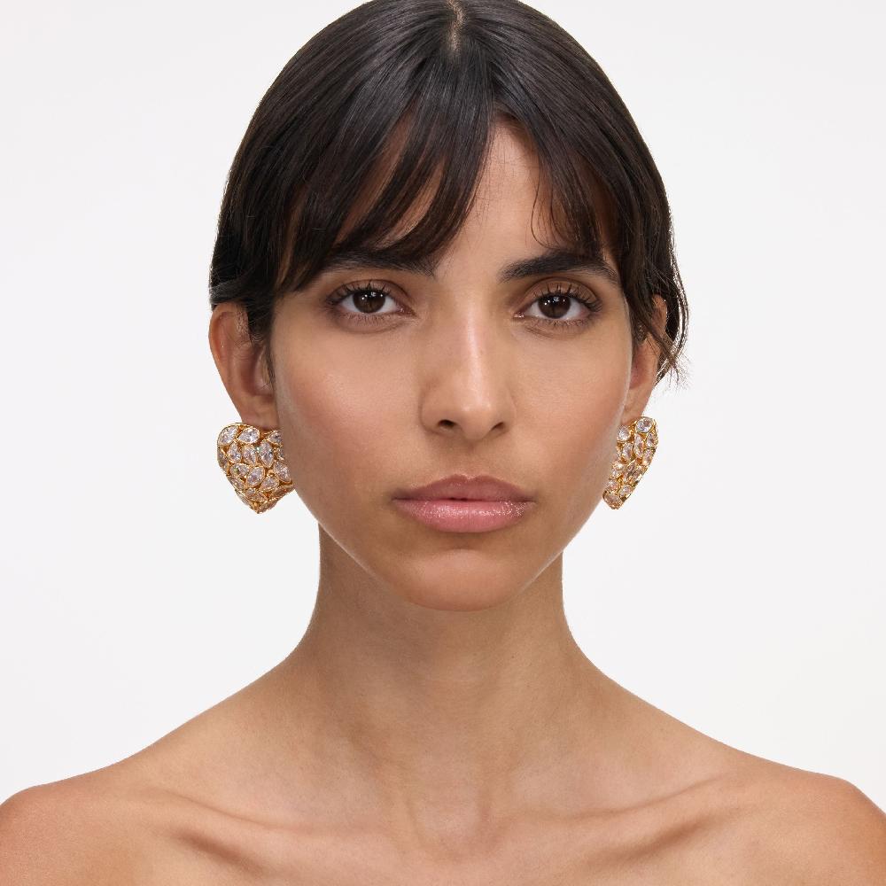 Self Portrait Embellished Heart Earrings JEWELLERY