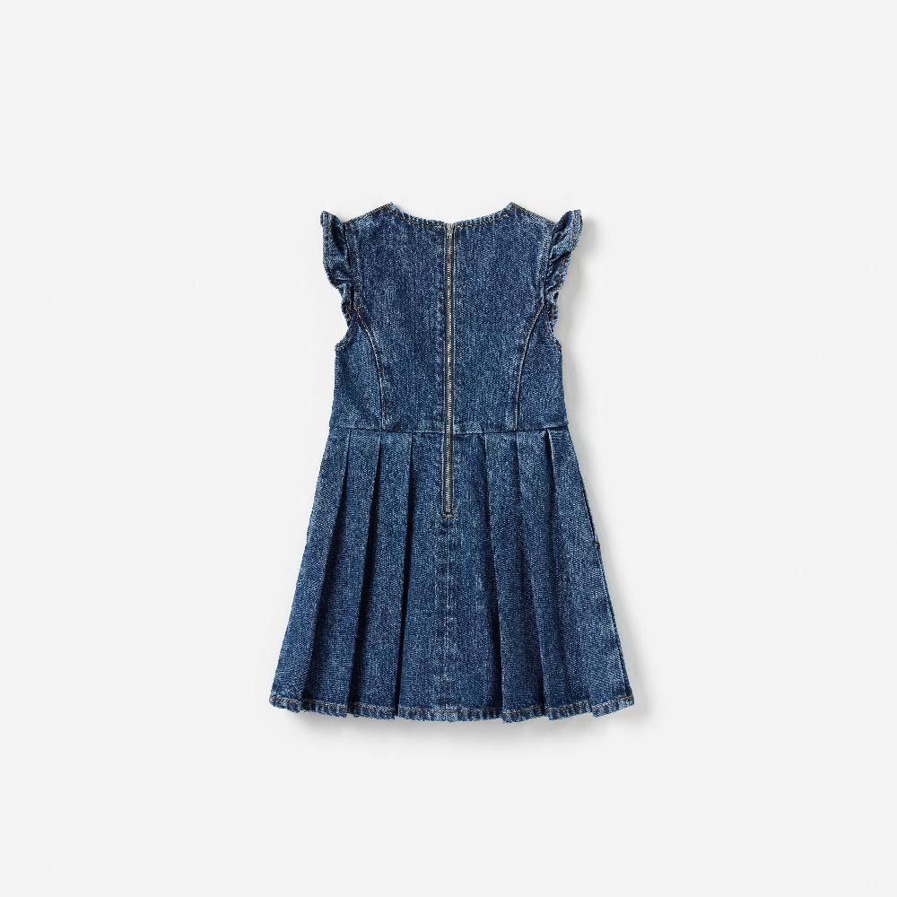 Self Portrait Flared Denim Dress KIDS