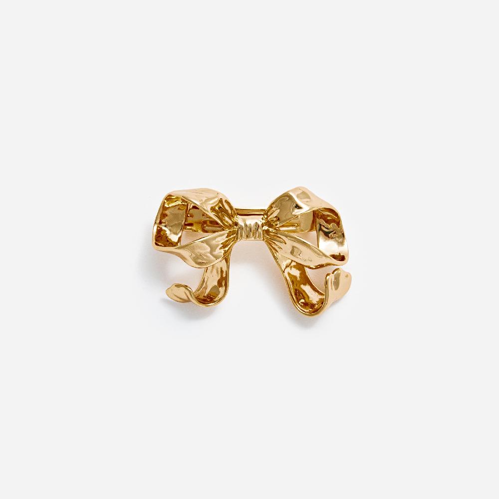 self portrait Gold Bow Hair Clip JEWELLERY