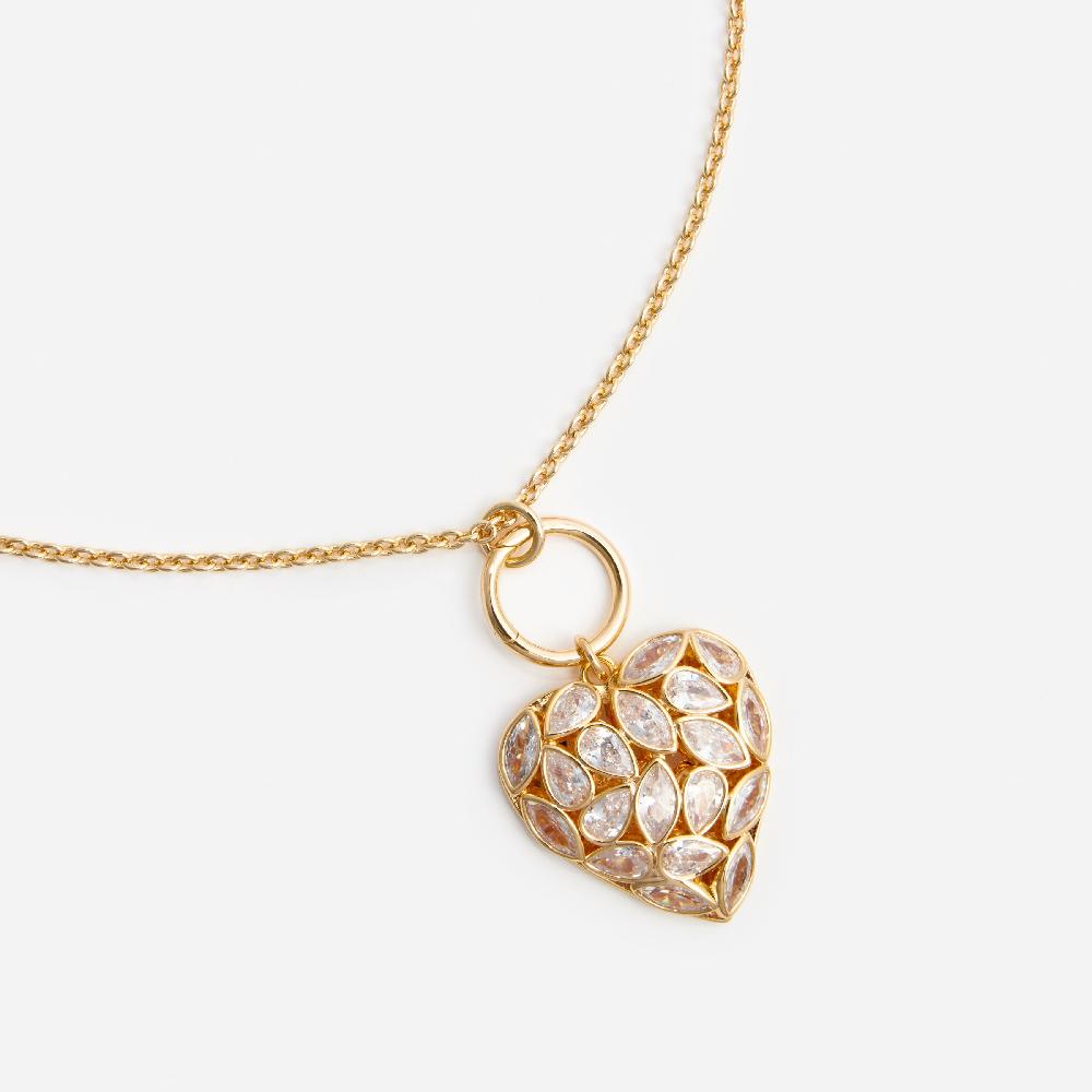 Self Portrait Gold Charm Necklace JEWELLERY