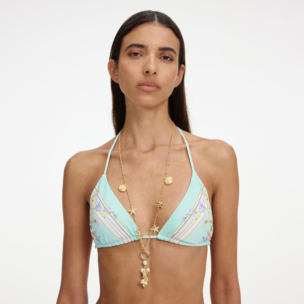 Self Portrait Gold Coral Charm Necklace JEWELLERY