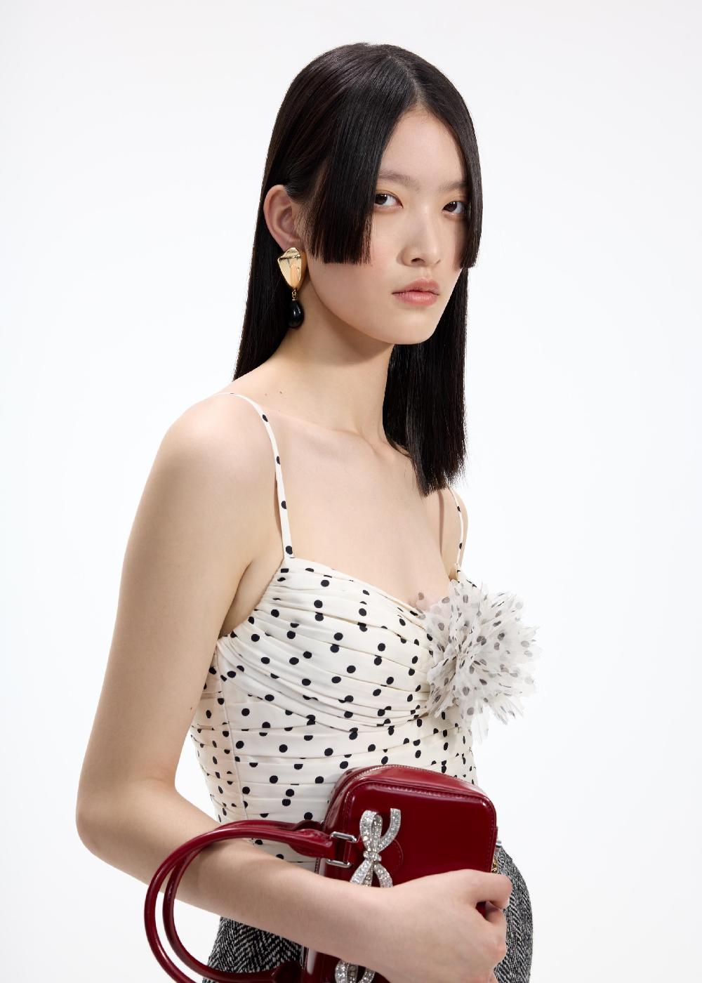 Self Portrait Gold Droplet Earrings JEWELLERY