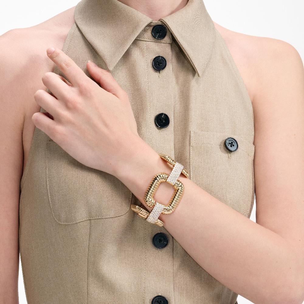 Self Portrait Gold Knocker Bracelet JEWELLERY