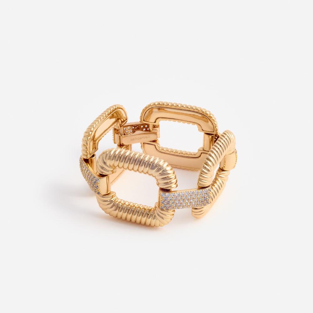 Self Portrait Gold Knocker Bracelet JEWELLERY