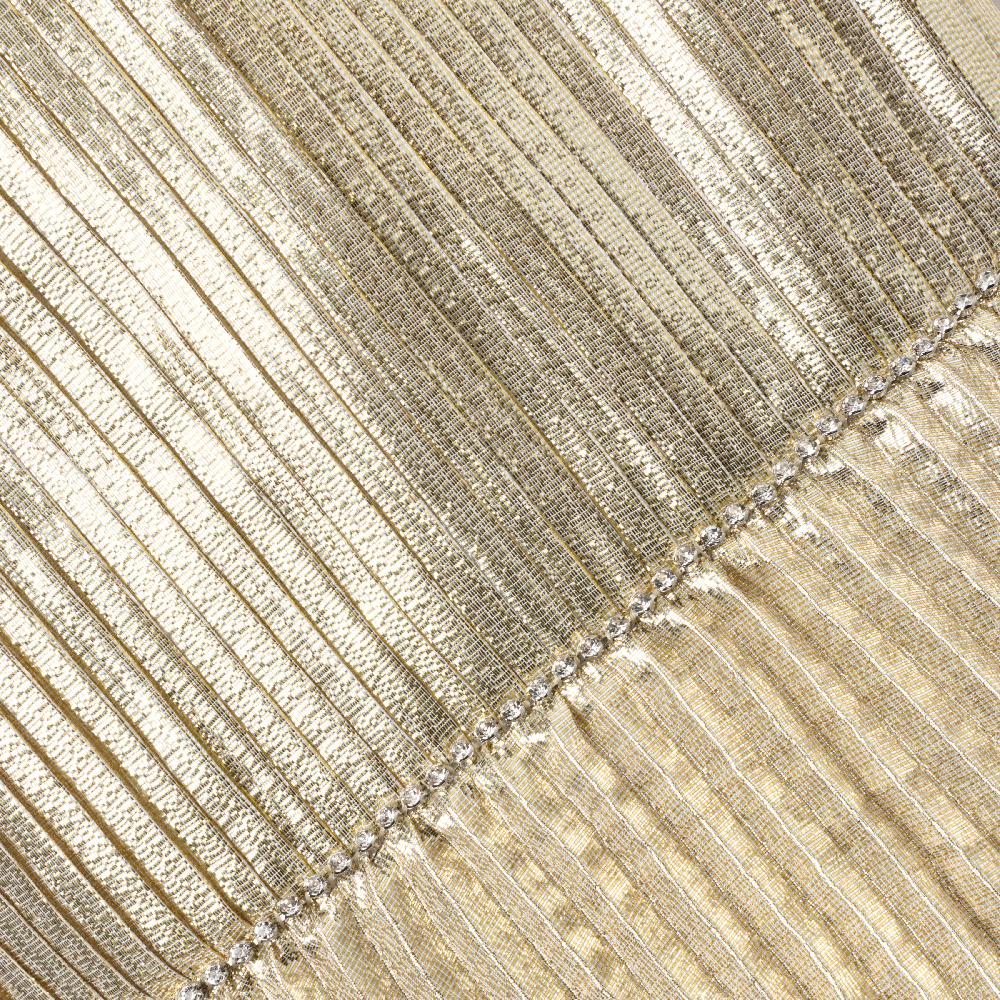 Self Portrait Gold Metallic Tiered Dress KIDS