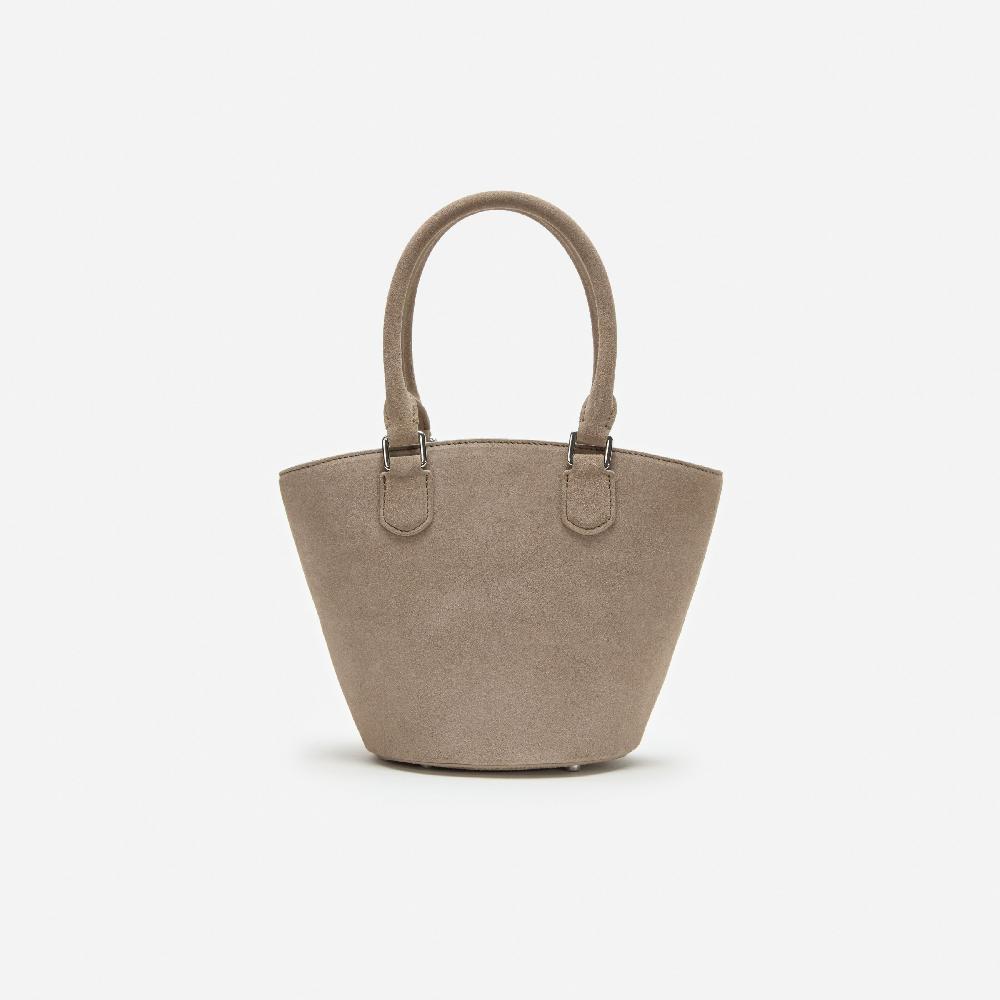 Self Portrait Grey Suede Charm Tote Bag BAGS