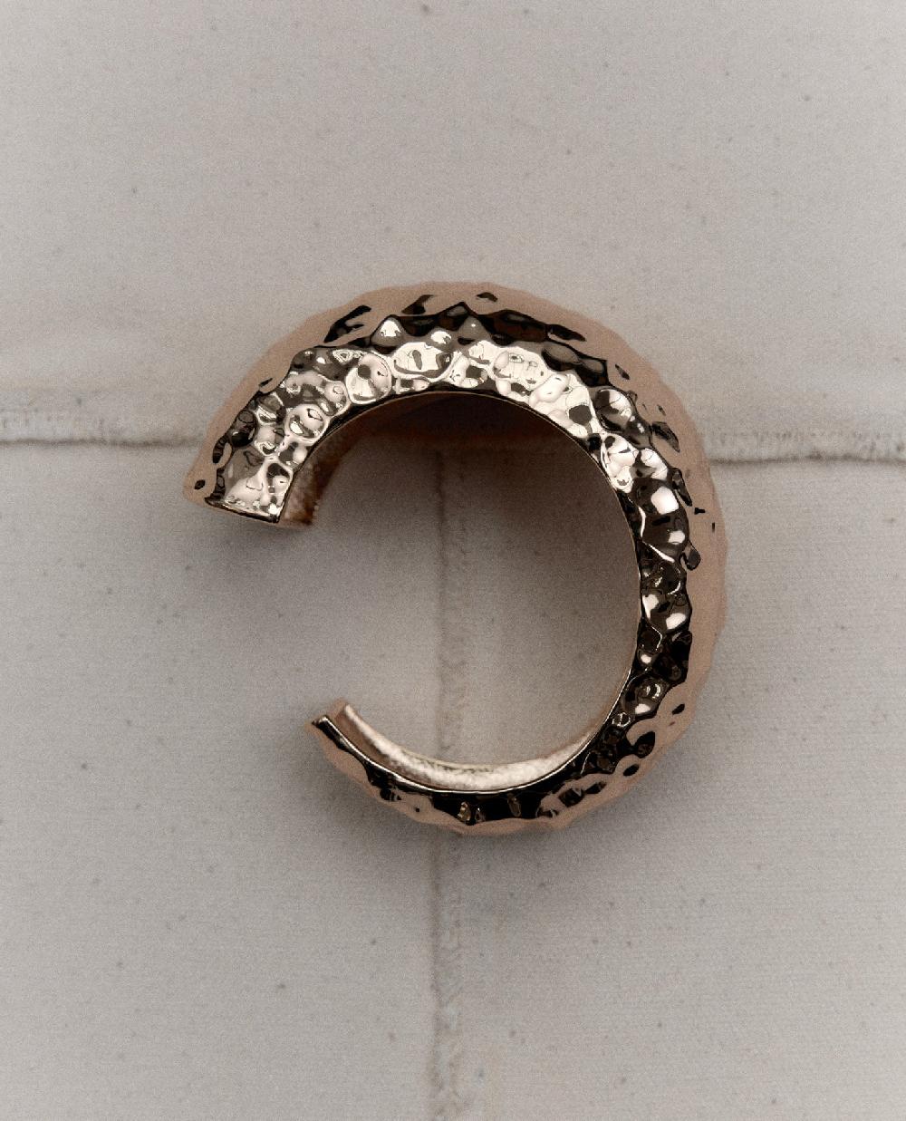 Self Portrait Hammered Gold Cuff JEWELLERY