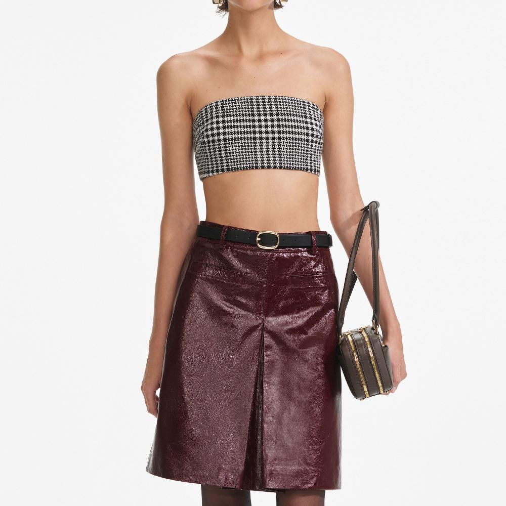 Self Portrait Houndstooth Bandeau Top CLOTHING