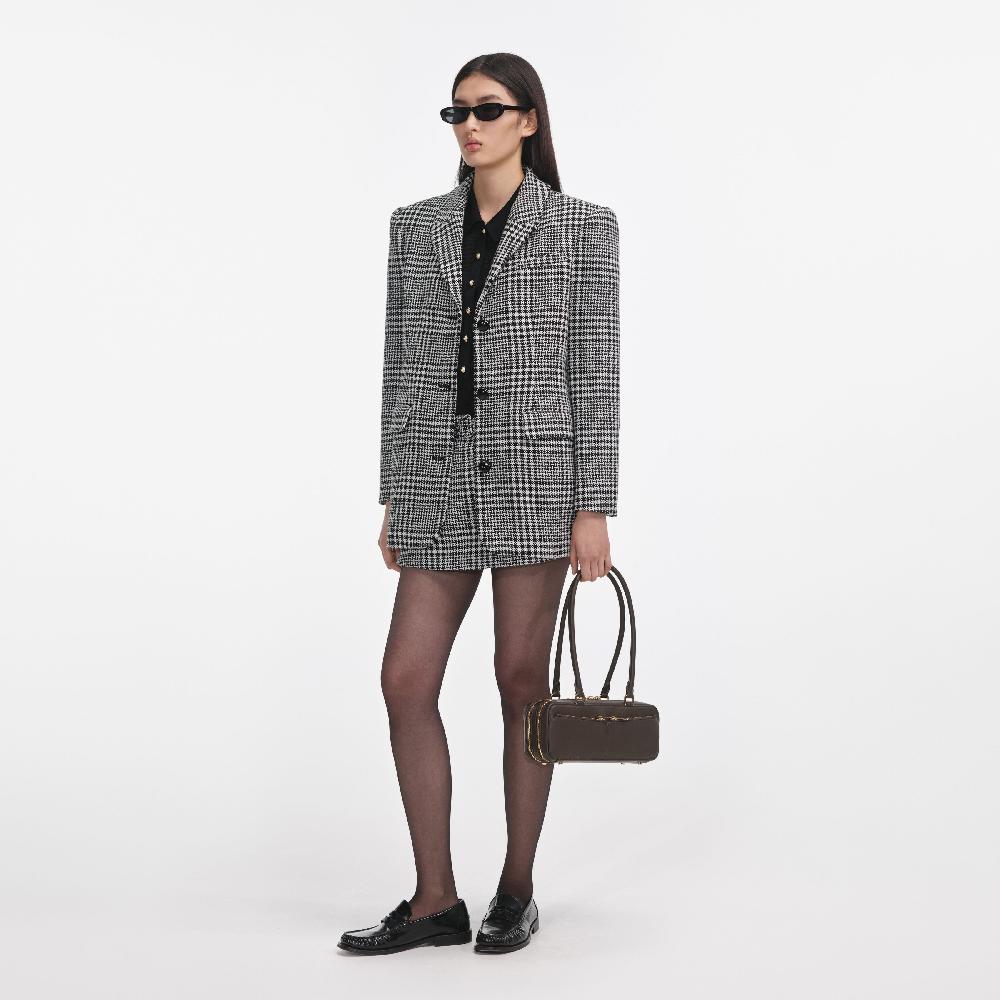 Self Portrait Houndstooth Blazer CLOTHING