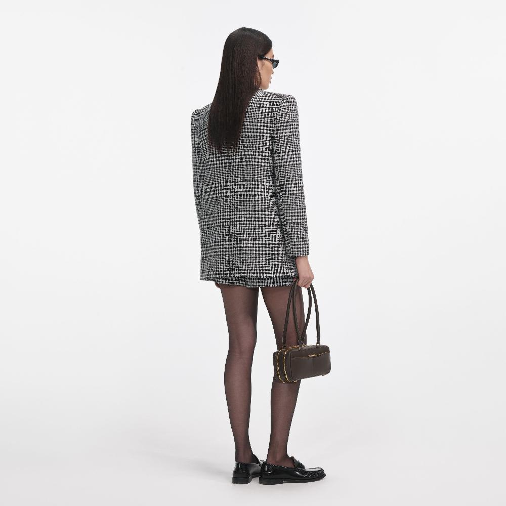 Self Portrait Houndstooth Blazer CLOTHING