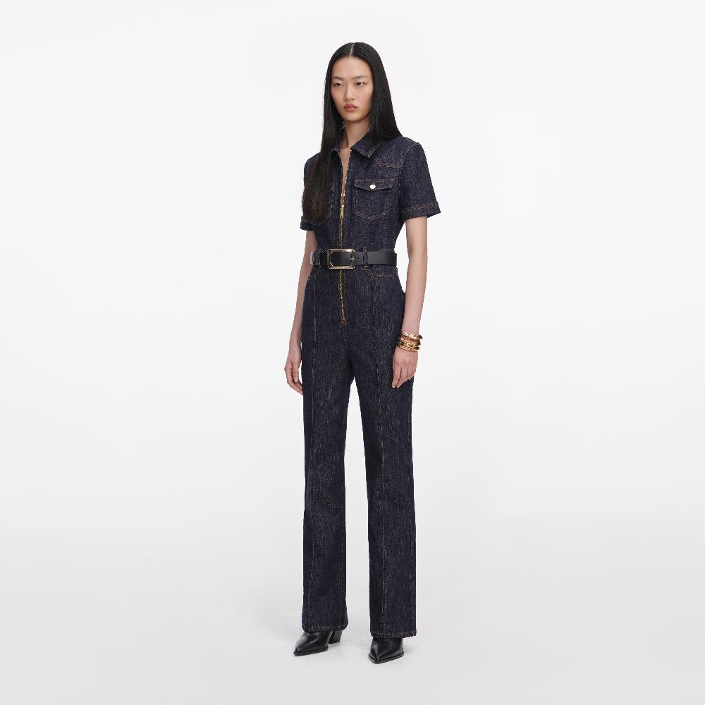 Self Portrait Indigo Denim Jumpsuit CLOTHING