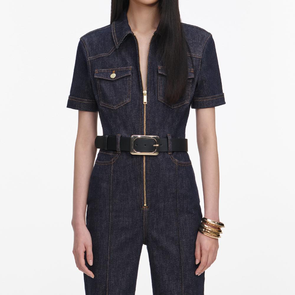 Self Portrait Indigo Denim Jumpsuit CLOTHING