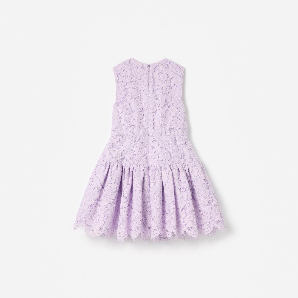 Self Portrait Lilac Sleeveless Lace Dress KIDS
