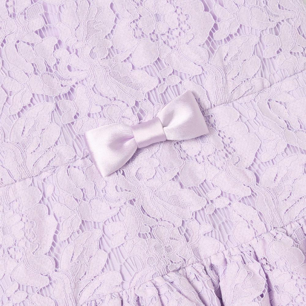 Self Portrait Lilac Sleeveless Lace Dress KIDS