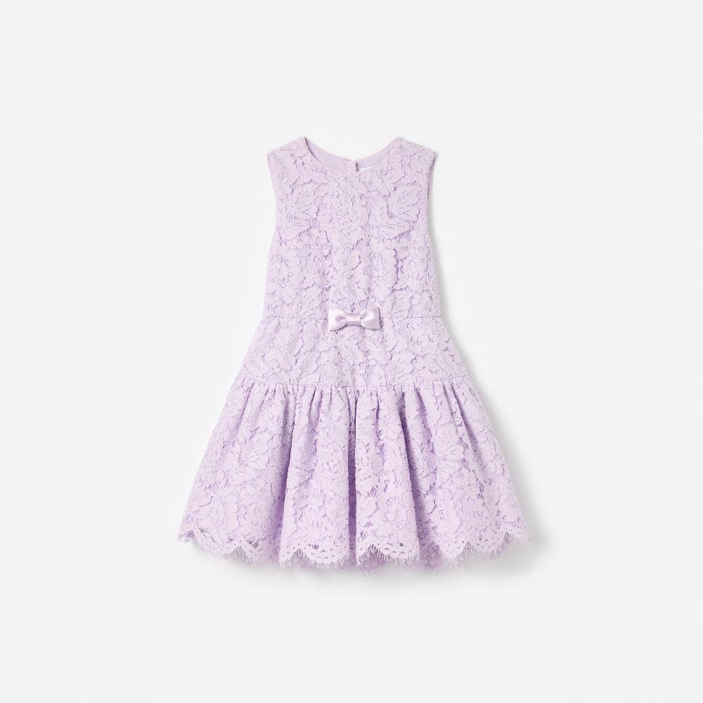 self portrait Lilac Sleeveless Lace Dress KIDS