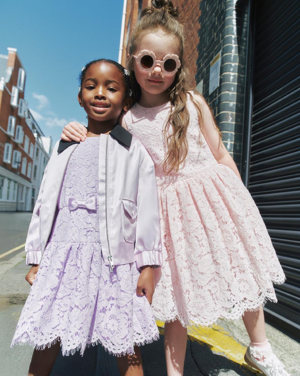 Self Portrait Lilac Viscose Jacket KIDS