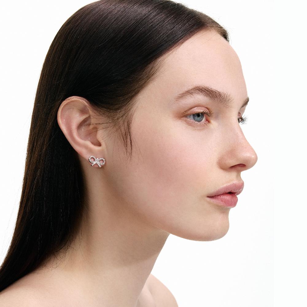 Self Portrait Micro Bow Earrings JEWELLERY