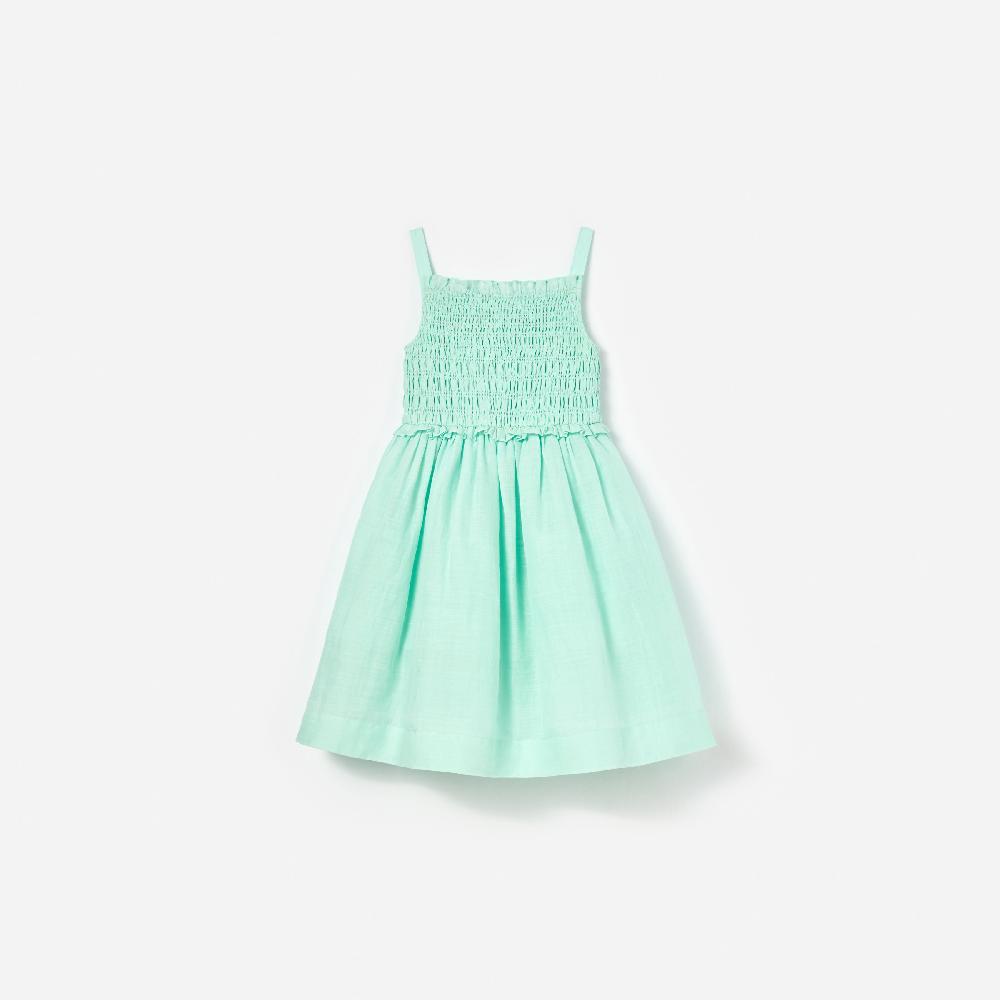 self portrait Mint Ramie Dress KIDS